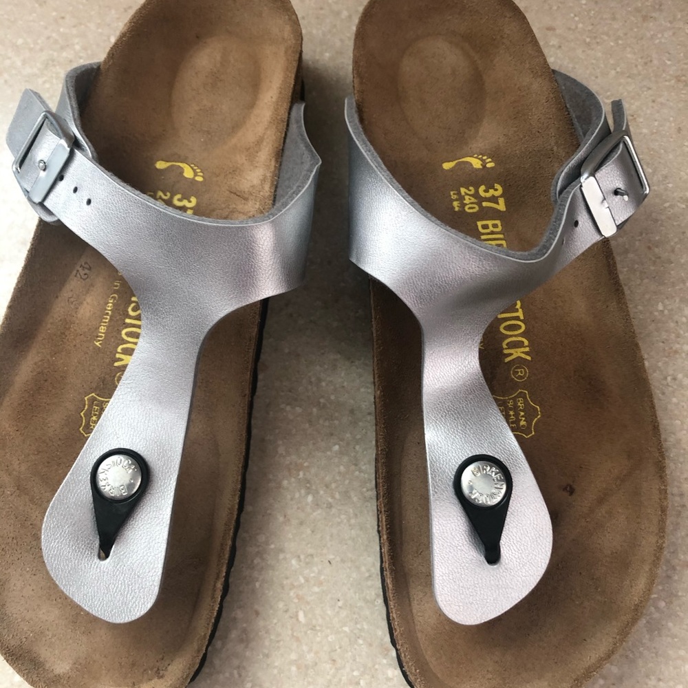 Silver Birkenstock’s